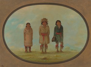 Three Creek Indians, 18611869. od George Catlin