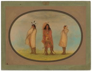 Tři Irokézští indiáni od George Catlin