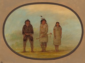 Tři seliští indiáni, 18551869. od George Catlin
