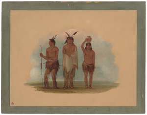 Tři indiáni z Walla Walla od George Catlin