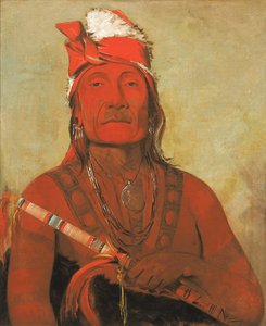 Toh-kí-e-to, kámen s rohy, náčelník od George Catlin