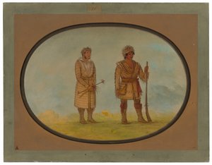Dva náčelníci Cherokee od George Catlin