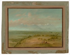 Pohled na Pampu del Sacramento od George Catlin