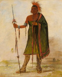 Wash-ím-pe-shee, Šílenec, vynikající válečník od George Catlin
