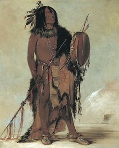 Wún-nes-tou, Bílý bizon, starý medicinman od George Catlin