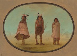 Yntah Medicine Man, Warrior, and a Woman, 18551869. od George Catlin