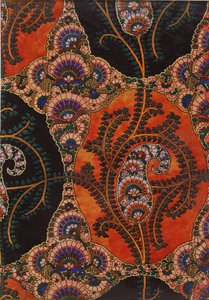 Návrh látky pro šály Paisley, cca 1871