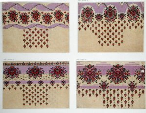Fabric Designs for Paisley Shawls, c.1871 (kvaš na papíře)