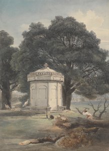 Zahrada v Indii od George Chinnery