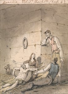 Ilustrace k Fieldingově Amelii od George Chinnery