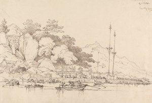Lap House, Inner Harbor, Macao od George Chinnery
