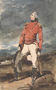 Studie k portrétu vojenského důstojníka od George Chinnery