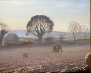 Podzimní ráno – Sklizeň brambor od George Clausen