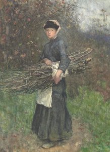 Sběr palivového dříví od George Clausen