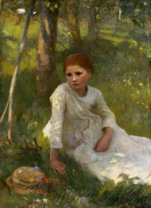 Poledne v Hayfieldu od George Clausen