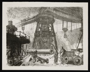 Radiální jeřáb od George Clausen