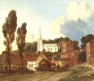 Pohled na Harrow s kostelem St. Mary