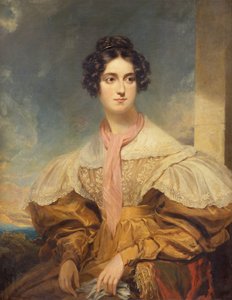 Portrét lady Georgiany Clintonové (olej na plátně)
