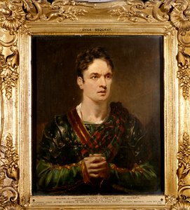 William Macready jako Macbeth, kolem roku 1820