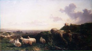 Večer na South Downs od George Cole