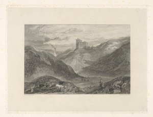 Hrad Crichton od George Cooke