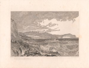 Hrad Pendennis a vstup do přístavu Falmouth od George Cooke