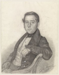 Portrét sedícího pána od George Coutteau