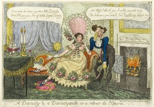 Dandy a Dandyzette od George Cruikshank