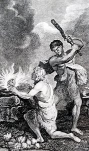 Bičování na britské válečné lodi od George Cruikshank