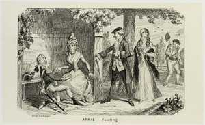 Duben - Fooling from George Cruikshank