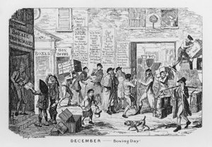 Boxing Day (rytina) od George Cruikshank