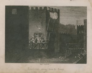 Courtenayin útěk z věže od George Cruikshank