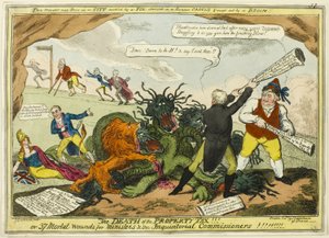 Smrt daně z nemovitosti!! od George Cruikshank