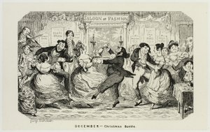 Prosinec - Vánoční shon z ocelových leptů George Cruikshanka do komiksových almanachů: 1835-1853 od George Cruikshank
