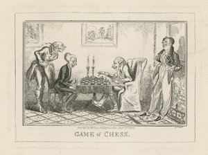 Hra v šachy od George Cruikshank