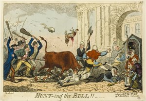 Lov na býka!! od George Cruikshank