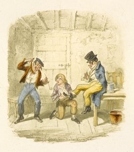 Ilustrace k filmu "Oliver Twist" od George Cruikshank