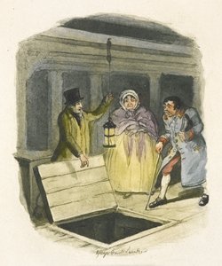 Ilustrace k filmu "Oliver Twist" od George Cruikshank