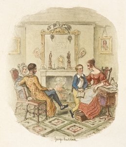 Ilustrace k filmu "Oliver Twist" od George Cruikshank