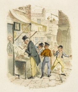 Ilustrace k filmu "Oliver Twist" od George Cruikshank
