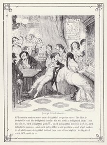 Ilustrace pro Bakalářskou vlastní knihu aneb Pokrok pana Lambkina (Gent) (rytina) od George Cruikshank