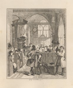 Jack Sheppard páchající loupež v kostele ve Willesdenu