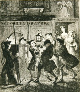 Jack Sheppard podvádí Shotbolt the Gaoler, ilustrace z 
