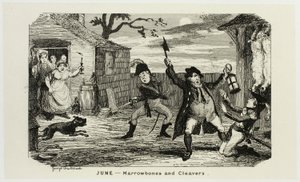 Červen - Marrowbones and Cleavers from George Cruikshank