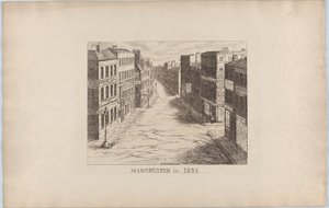 Manchester, v roce 1851, 1851, 1851. od George Cruikshank