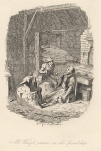 Pan Weazel obnovuje staré přátelství od George Cruikshank