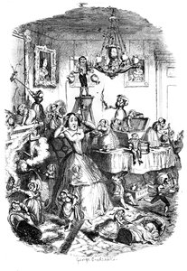 Téměř k smrti znepokojený Největším morem života, kolem 40. let 19. století. od George Cruikshank