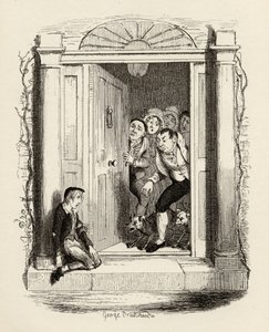 Oliver Twist u dveří paní Maylie, z 