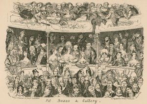 Pit, boxy a galerie od George Cruikshank