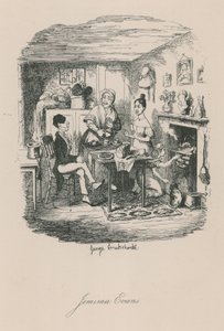 Scéna života v Londýně: Jemima Evans od George Cruikshank